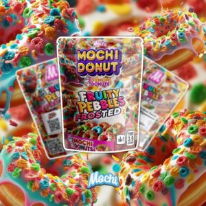 Mochi Dunkin’ Donuts fruity pebbles frosted